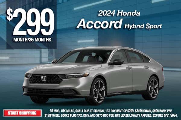Lease a 2023 Honda Accord Sport Hybrid Sedan