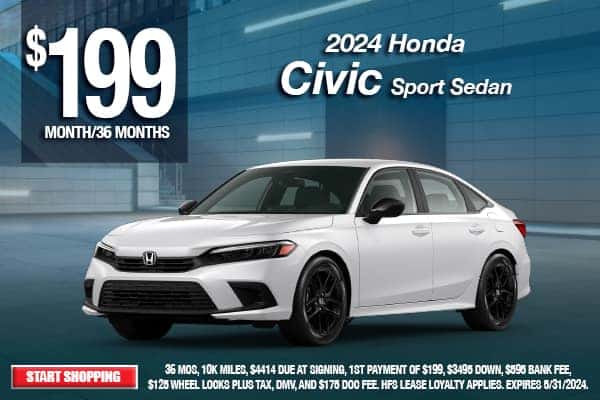 Lease a 2023 Honda Civic Sport Sedan