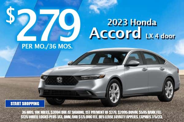 Lease a 2023 Honda Accord LX 4DR