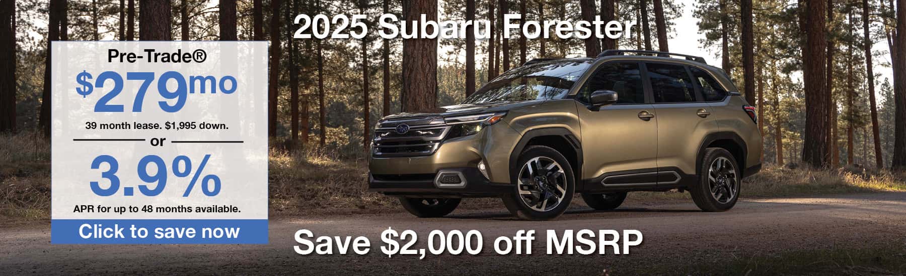 2025 Subaru Forester March 2025 Special Banner