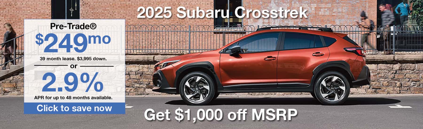 Subaru Crosstrek August 2025 Special
