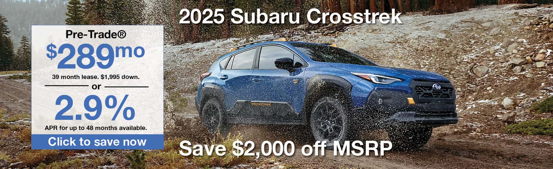 2025 Subaru Crosstrek March 2025 Special Banner