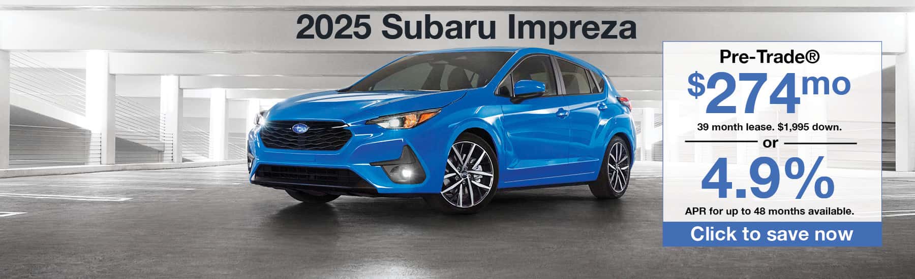 2025 Subaru Impreza April 2025 Special Banner