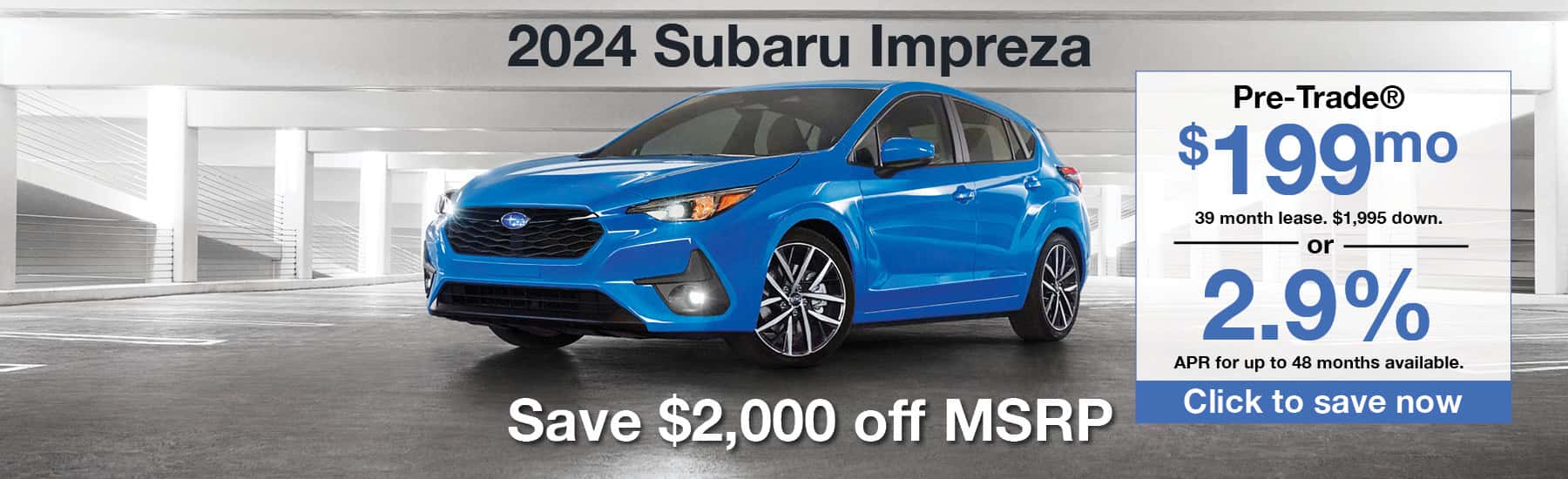 2024 Subaru Impreza March 2025 Special Banner