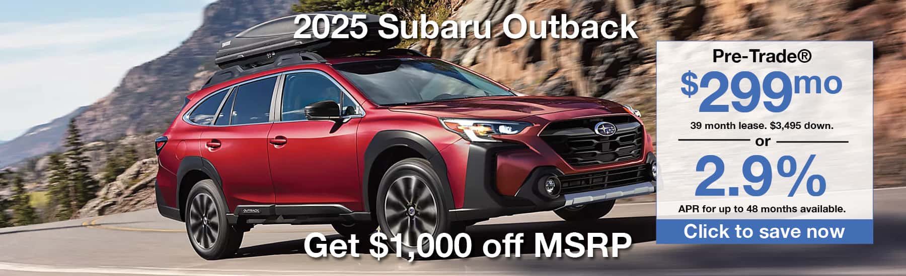 Subaru Outback August 2025 Special