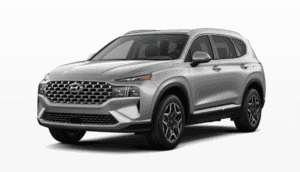 The 2021 Hyundai Santa Fe Limited in Shimmering Silver