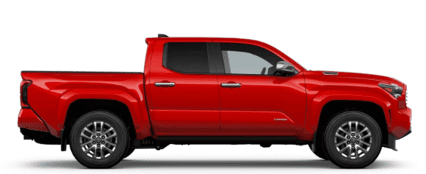 Red 2025 Toyota Taco Truck Side Profile