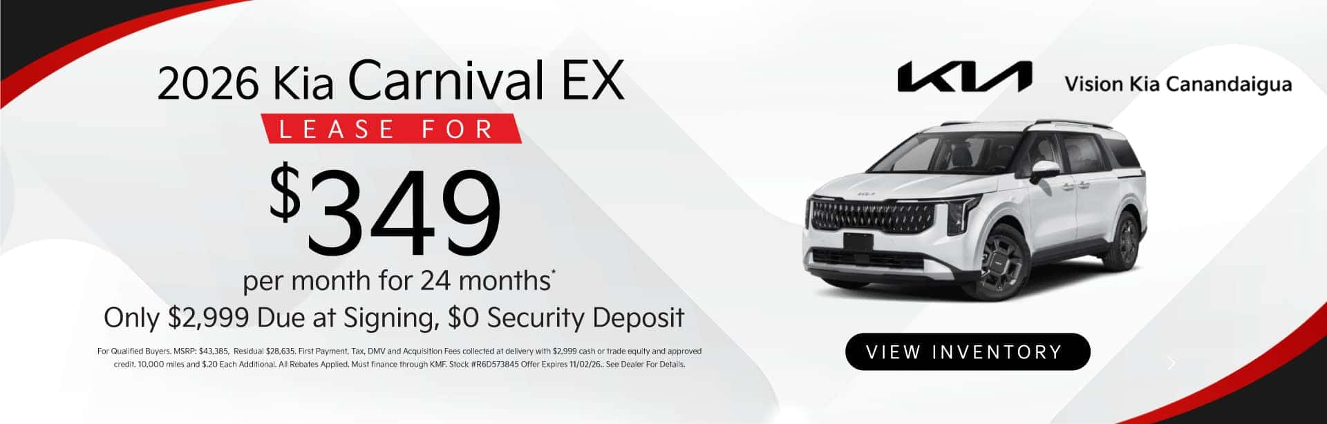Vision Kia October Specials