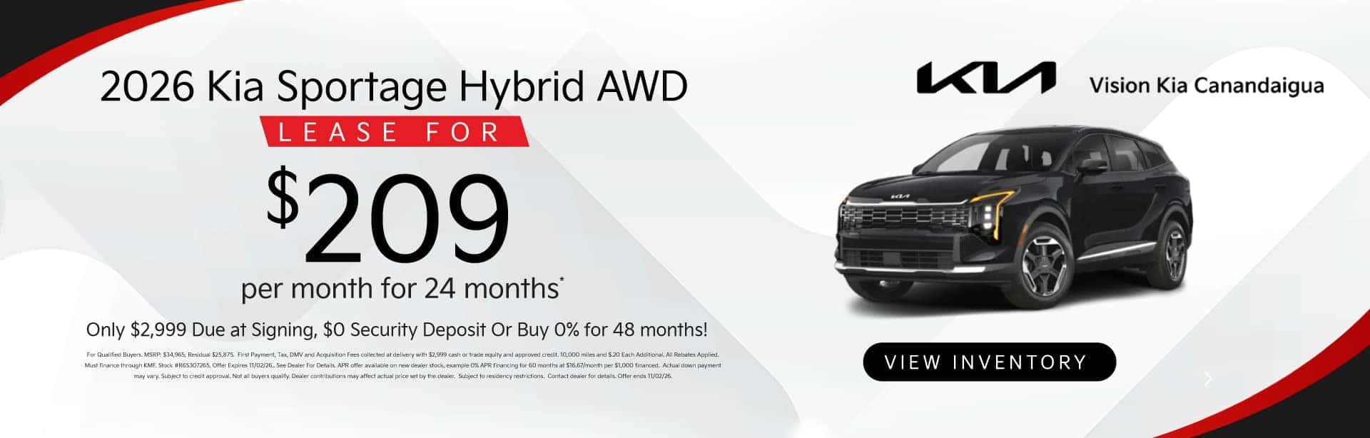 Vision Kia October Specials