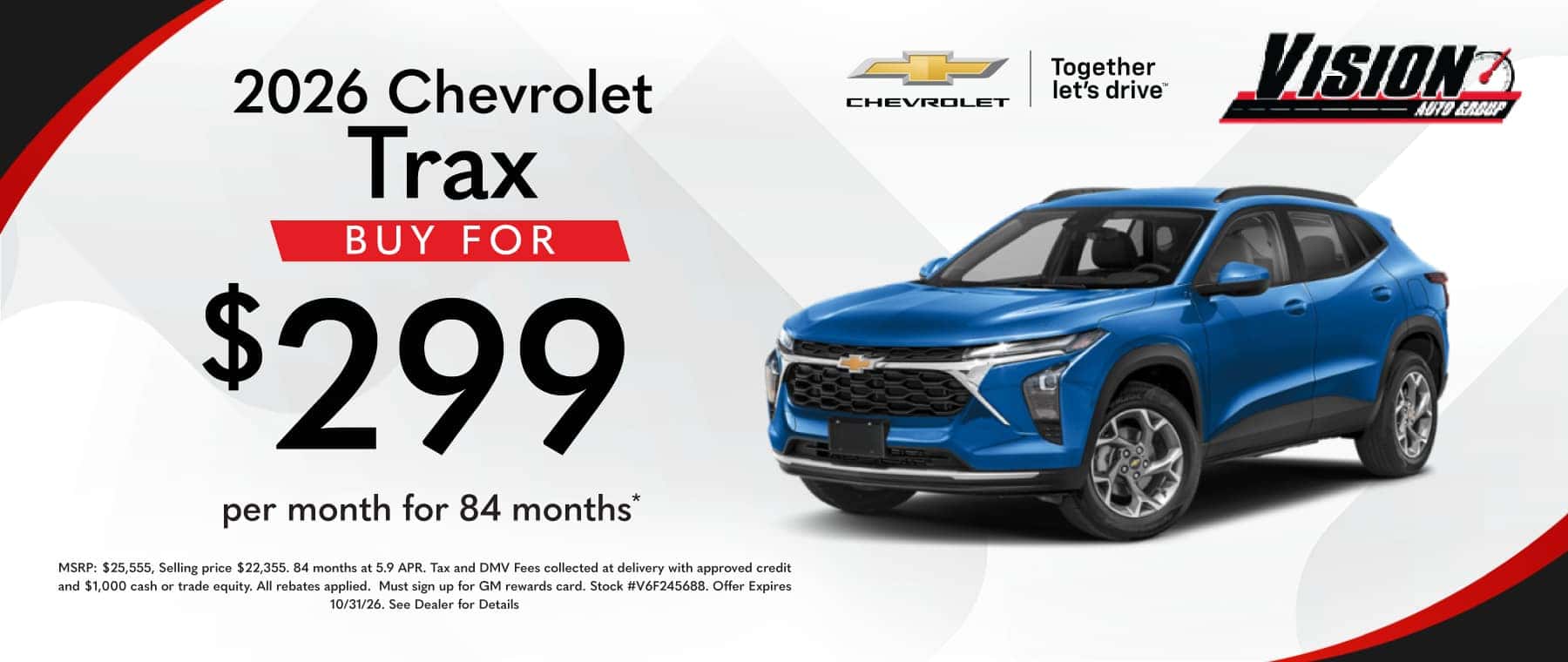 Vision Chevy October Specials