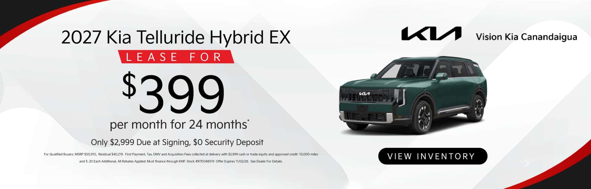 Vision Kia October Specials