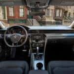 The plush and technilogically advanced interior of the VW Passat