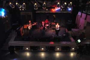 A band plays at a music venue in Marion, IL