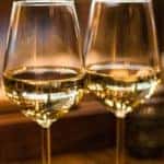 Two glasses of wine during a romantic date in Marion, IL