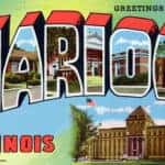 Image of a postcard from Marion, Illinois.