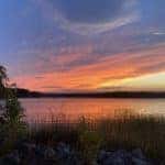 Watching the sunset at Crab Orchard Refuge is a great summer day activity in Marion, Illinois
