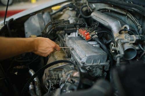 A student learns at an auto technician school in Marion, Illinois