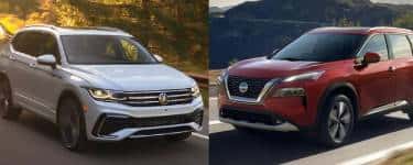 2023 Volkswagen Tiguan compared to the 2023 Nissan Rogue