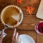 A pie for Thanksgiving desserts from a bakery in Marion, Illinois