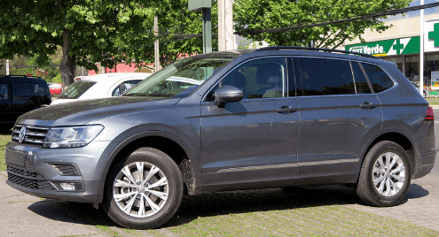 2018 used Volkswagen Tiguan parked for sale in Marion, IL.