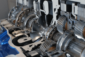 Volkswagen transmission being serviced in Marion, IL.