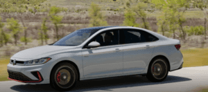 2025 Volkswagen Jetta GLI with white paint exterior.