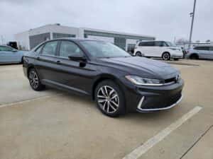 2025 VW Jetta in black paint color.