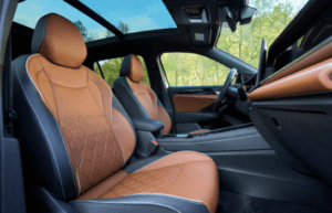2026 VW Tiguan stylish leather interior.