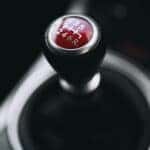 manual gear shifter in a car