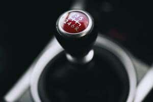 manual gear shifter in a car