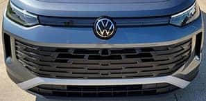 exterior view of a radiator on a VW Taos