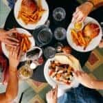 people eating food at a restaurant in Marion, IL