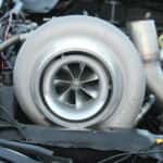 a turbocharger in a car's engine bay