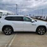side view of the 2026 Volkswagen Atlas SUV parked at the Volkswagen of Marion dealership in Marion, IL
