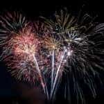 a firework exploding in the sky