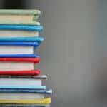 a stack of books