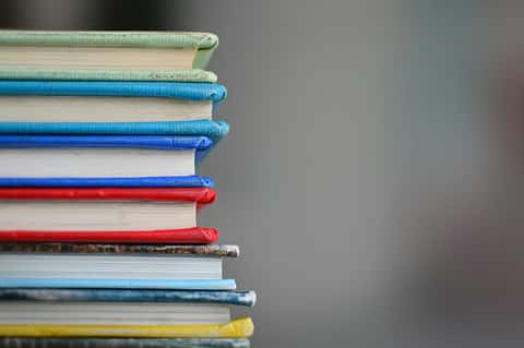 a stack of books