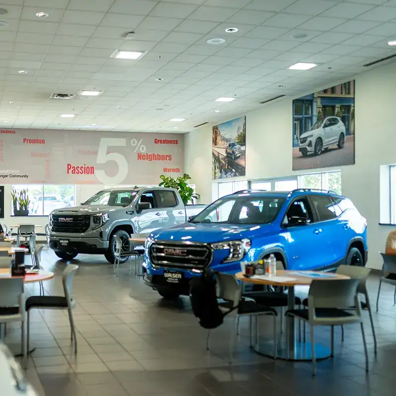 Walser Buick GMC of Bloomington interior showroom