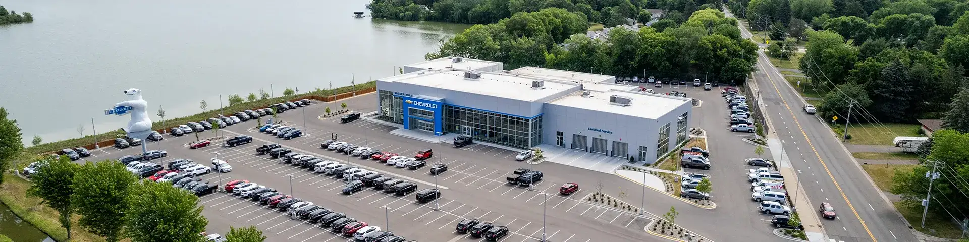 Arial view of Walser Polar Chevrolet