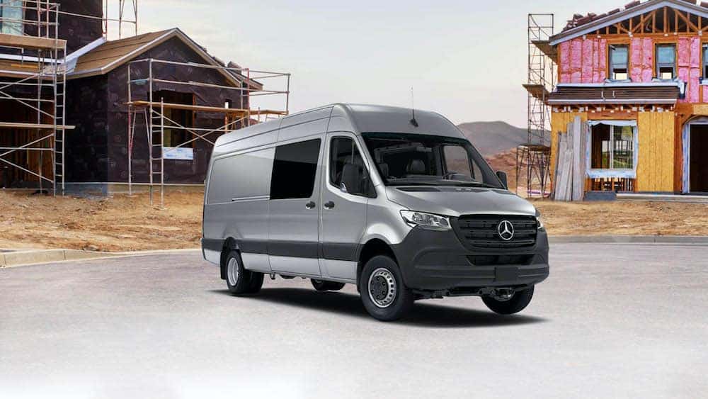 Front Side Angle View New Sprinter Crew Van