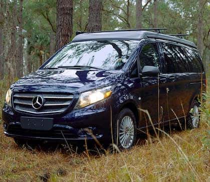 Mercedes-Benz metris getaway van outdoor
