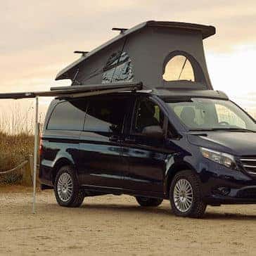 Mercedes-Benz metris getaway with awning
