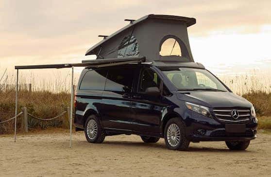 Mercedes-Benz metris getaway with awning